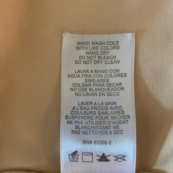 Capezio nude bodysuit with adjustable clear straps - Picture 7 of 7